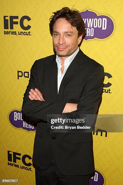 Actor Chris Kattan arrives at the premiere of "Bollywood Hero" at the Rubin Museum of Art August 4, 2009 in New York City.