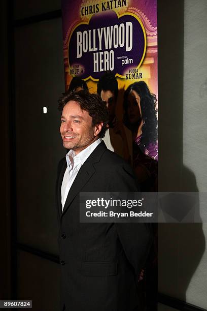 Actor Chris Kattan arrives at the premiere of "Bollywood Hero" at the Rubin Museum of Art August 4, 2009 in New York City.