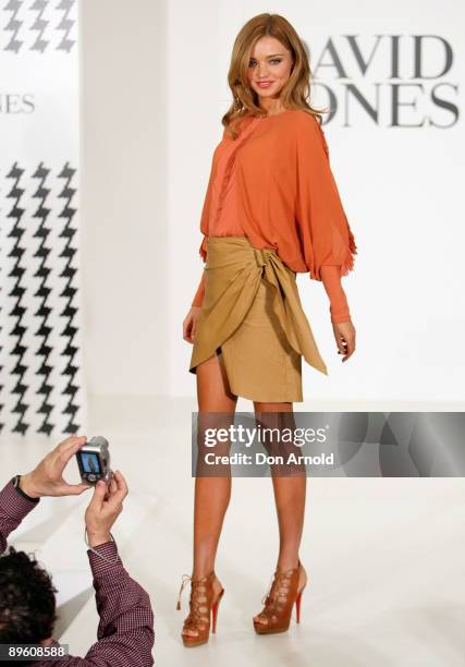 Model Miranda Kerr hosts an in-store fashion workshop highlighting new trends and pieces from the David Jones Spring/Summer Collection which was...