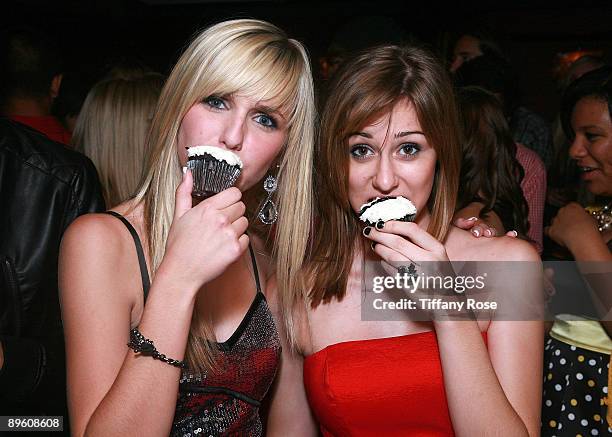 Radio Disney's Savy and Mandy celebrate Savy's Birthday Party at the Geisha House on August 2, 2009 in Hollywood, California.