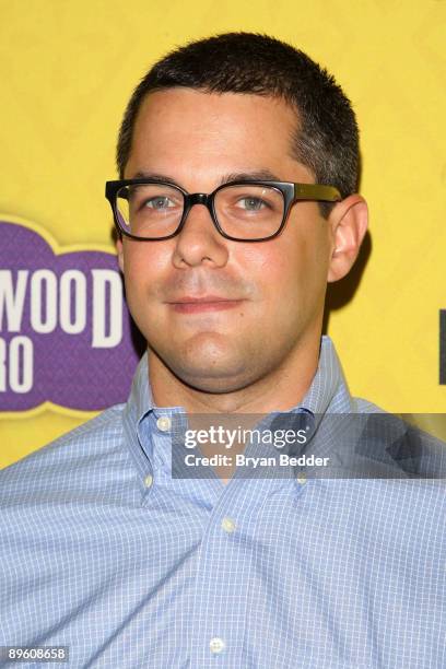 Writer Gideon Yago arrives at the premiere of "Bollywood Hero" at the Rubin Museum of Art August 4, 2009 in New York City.