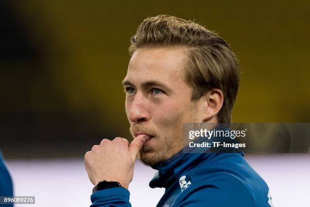 Felix Passlack of Hoffenheim looks on during the Bundesliga match between Borussia Dortmund and TSG 1899 Hoffenheim at Signal Iduna Park on December...