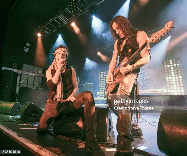 Gary Cherone and Nuno Bettencourt of Extreme perform live on stage at O2 Academy Birmingham on December 17, 2017 in Birmingham, England.