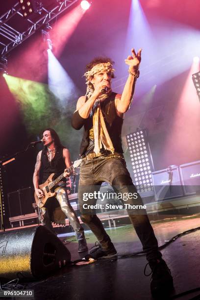 Gary Cherone and Nuno Bettencourt of Extreme perform live on stage at O2 Academy Birmingham on December 17, 2017 in Birmingham, England.