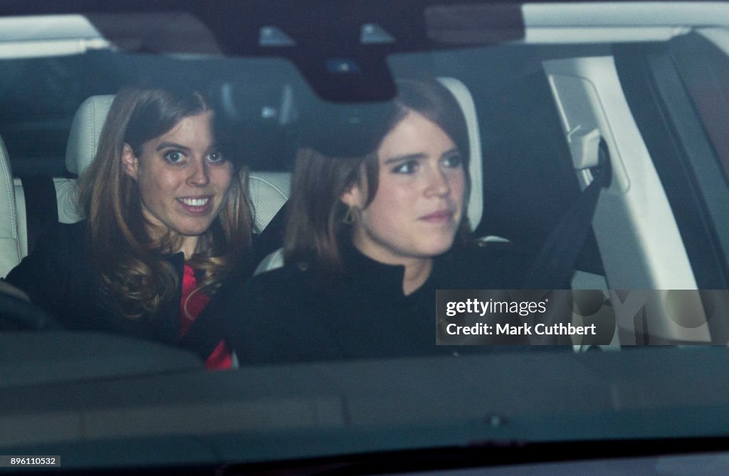 Royal Family Attend Christmas Lunch At Buckingham Palace