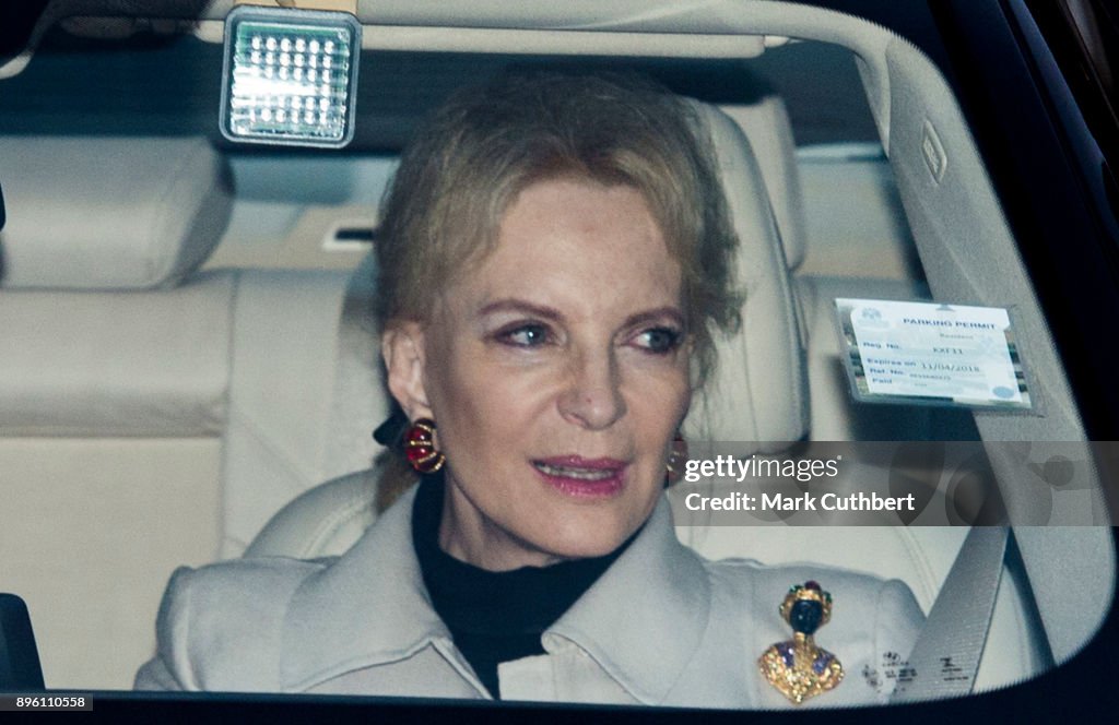 Royal Family Attend Christmas Lunch At Buckingham Palace