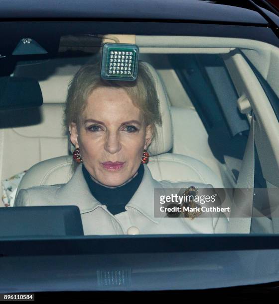 Princess Michael of Kent attends a Christmas lunch for the extended Royal Family at Buckingham Palace on December 20, 2017 in London, England.