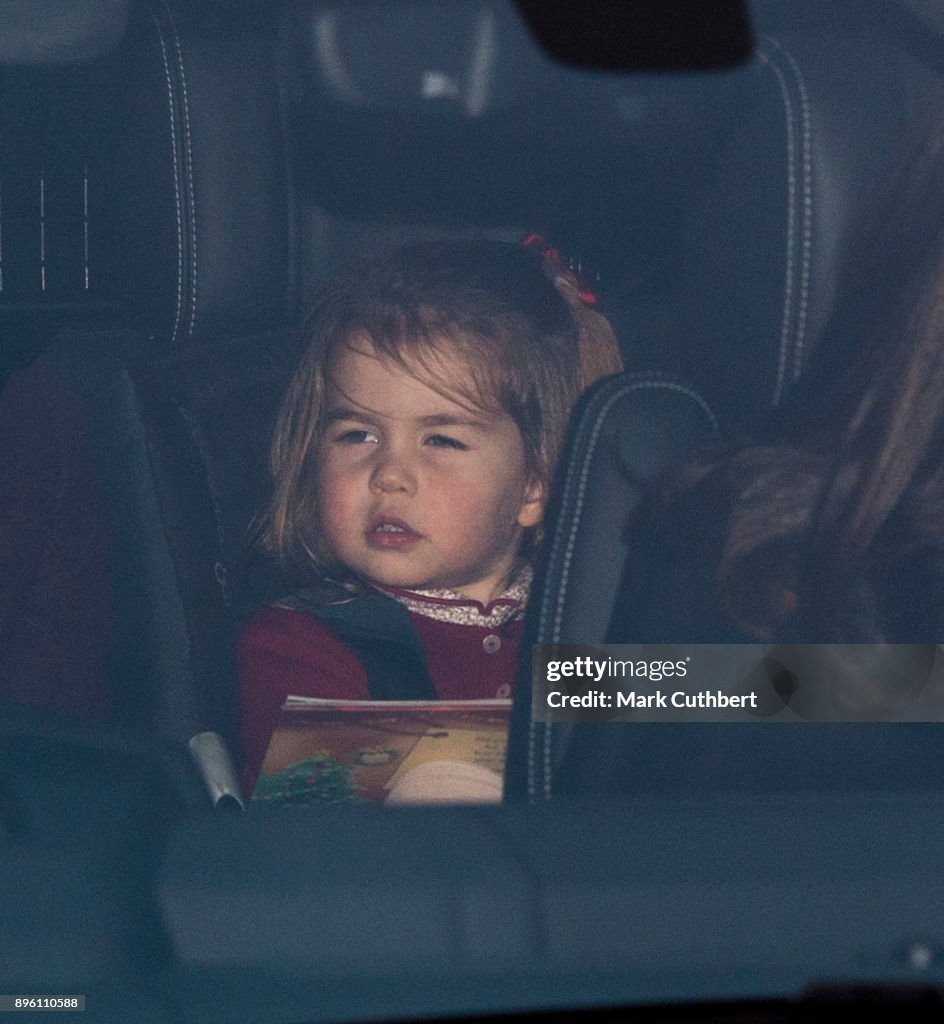 Royal Family Attend Christmas Lunch At Buckingham Palace