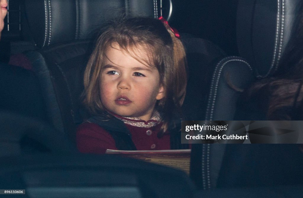 Royal Family Attend Christmas Lunch At Buckingham Palace