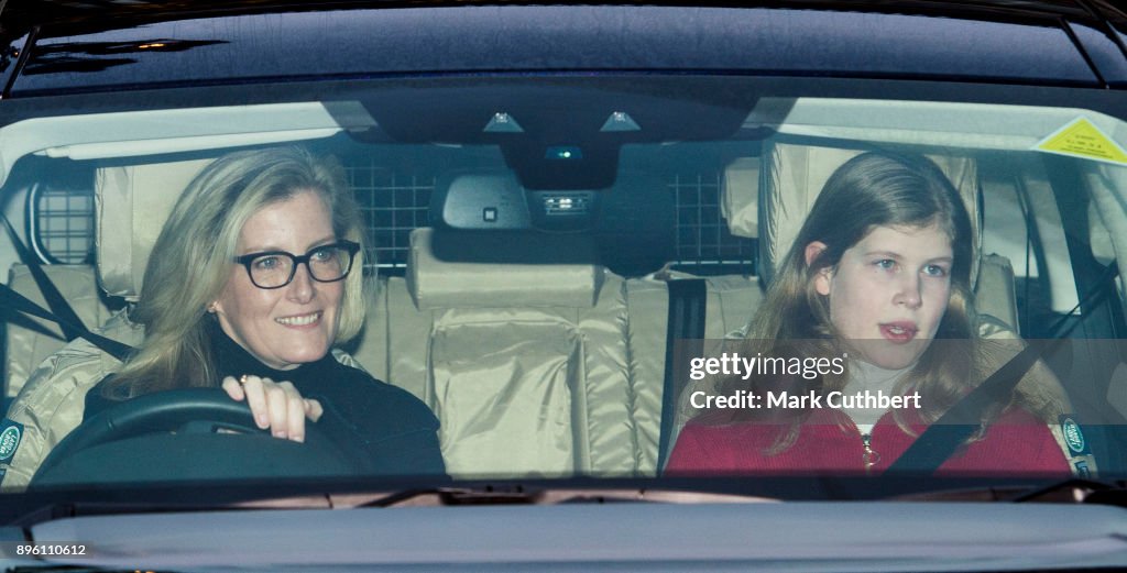 Royal Family Attend Christmas Lunch At Buckingham Palace