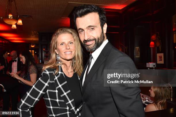 Alex Lerner and Gregory Fellous attend Julie Macklowe's 40th birthday Spectacular at La Goulue on December 19, 2017 in New York City.