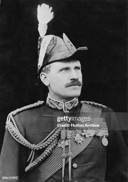 Major-General Sir Hector Archibald MacDonald , circa 1900. Having distinguished himself in Afghanistan, the Sudan and South Africa, he shot himself...