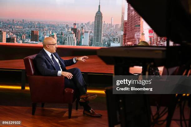 Aryeh Bourkoff, chief executive officer of LionTree Advisors LLC, speaks during a Bloomberg Television interview in New York, U.S., on Wednesday,...