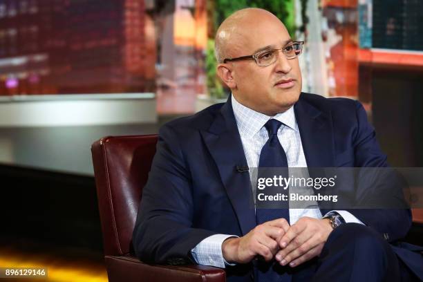 Aryeh Bourkoff, chief executive officer of LionTree Advisors LLC, listens during a Bloomberg Television interview in New York, U.S., on Wednesday,...