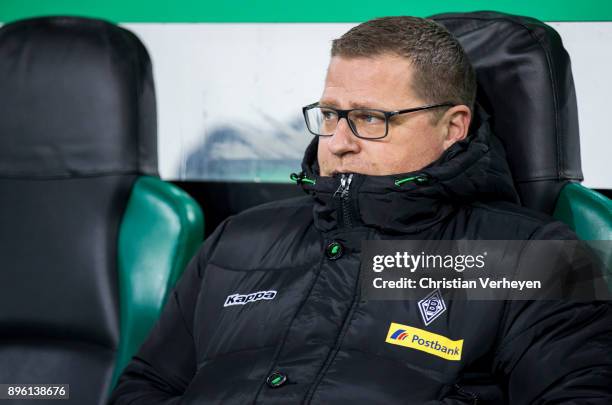 Director of Sport Max Eberl of Borussia Moenchengladbach during the DFB-Cup match between Borussia Moenchengladbach and Bayer 04 Leverkusen at...