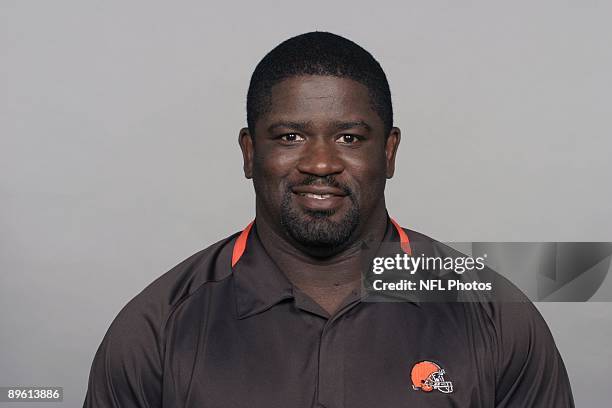 Gary Brown of the Cleveland Browns poses for his 2009 NFL headshot at photo day in Cleveland, Ohio.