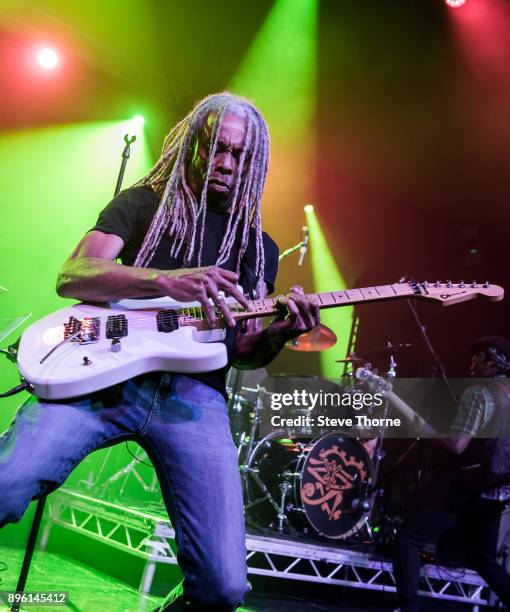 Brion James of Dan Reed Network performs live on stage at O2 Academy Birmingham on December 17, 2017 in Birmingham, England.