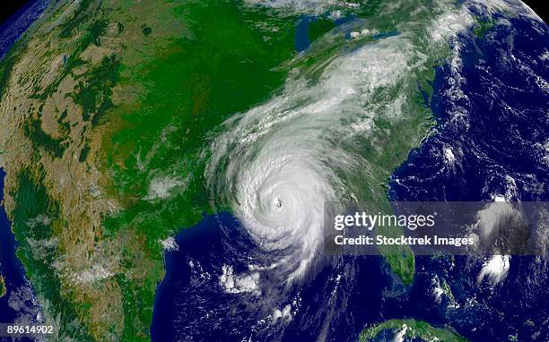 hurricane katrina regional imagery. - meteorology foto e immagini stock