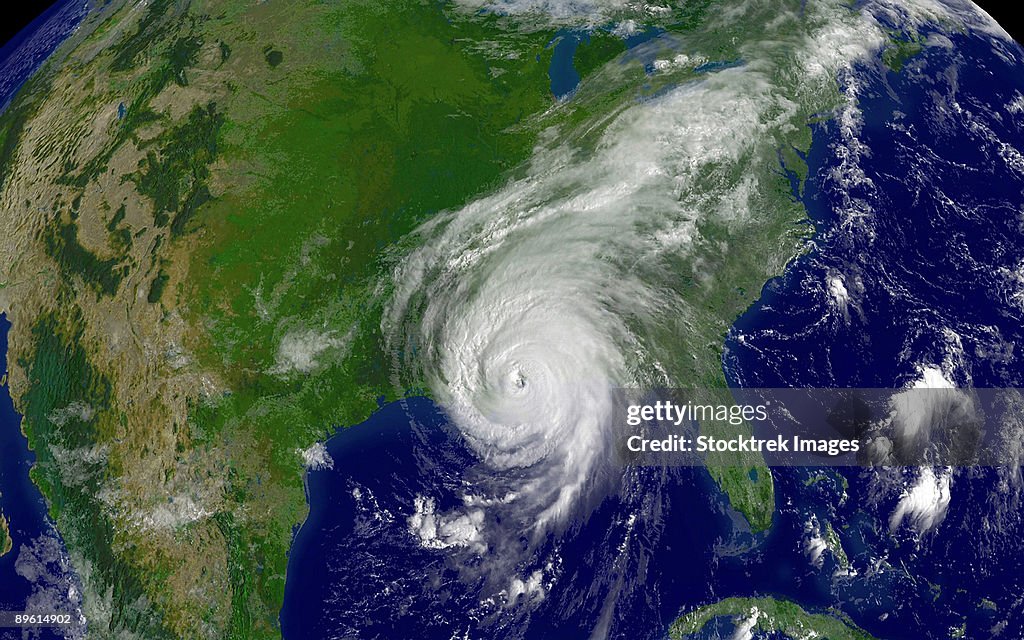 Hurricane Katrina regional imagery.