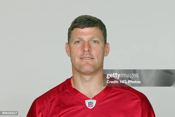 Mike Schneck of the Atlanta Falcons poses for his 2009 NFL headshot at photo day in Atlanta, Georgia.