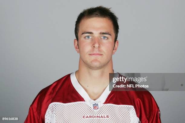 Lance Long of the Arizona Cardinals poses for his 2009 NFL headshot at photo day in Glendale, Arizona.