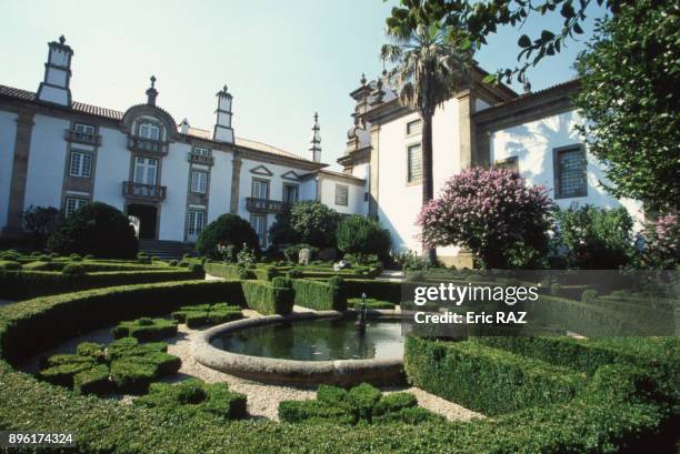 Les jardins du palacio de Mateus a Vila Real, en 2000, Portugal.