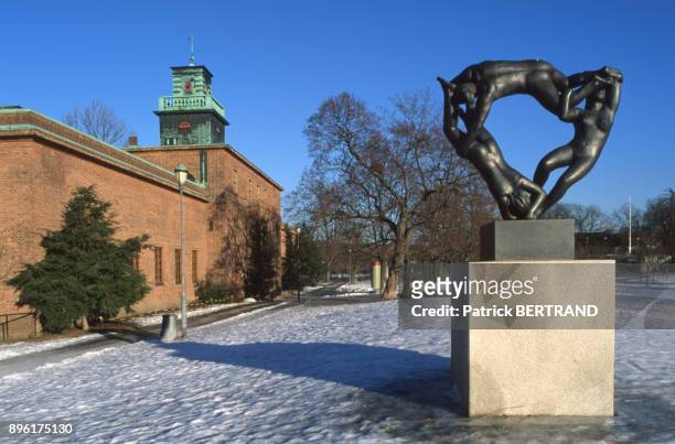 La parc de sculptures de Vigeland a Oslo, Norvege.