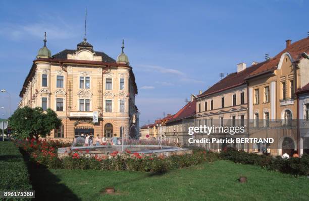 Place de Banska Bystrica, Slovaquie.