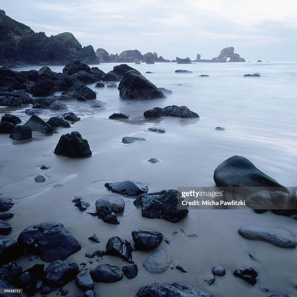 Rocky ocean beach