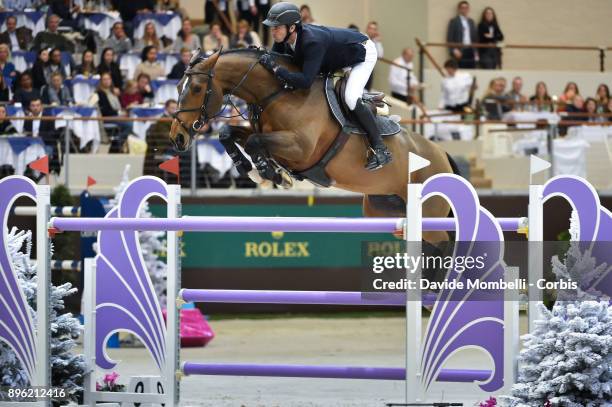 Steve GUERDAT of Switzerland, riding Hannah, during 17th Rolex IJRC Top 10 Final. International Jumping Competition 1m 60 two rounds, 1st and 2nd...