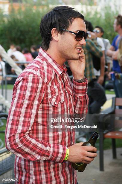 Jack Tweed attends the Nokia Skate Almighty launch party held at Potters Field on August 5, 2009 in London, England.