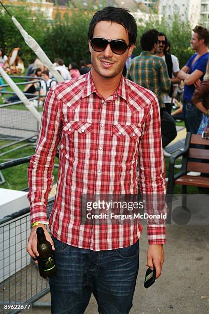 Jack Tweed attends the Nokia Skate Almighty launch party held at Potters Field on August 5, 2009 in London, England.