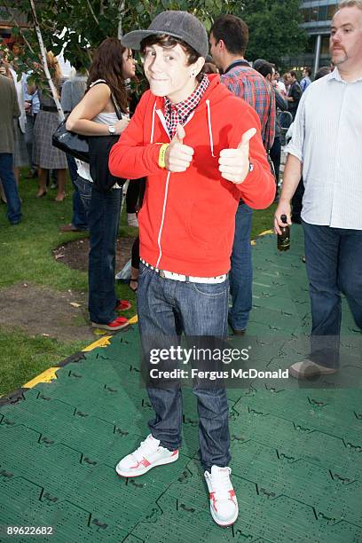 Lil Chris attends the Nokia Skate Almighty launch party held at Potters Field on August 5, 2009 in London, England.