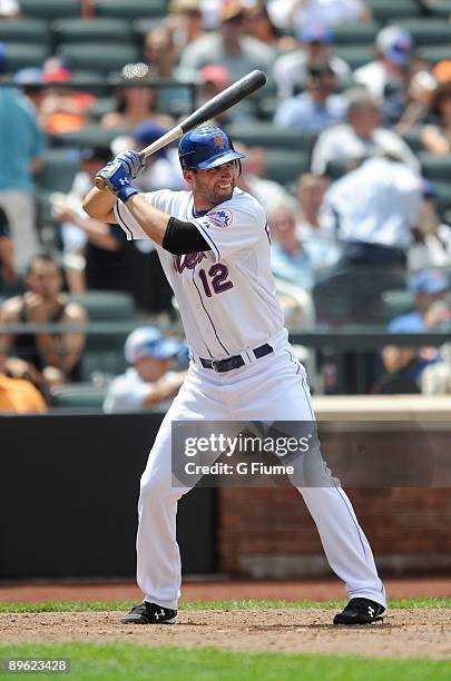 Jeff Francoeur of the New York Mets bats against the Colorado Rockies at Citi Field on July 30, 2009 in New York, New York.