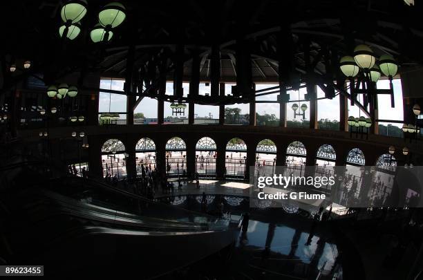 General view of the entrance from the interior to Citi Field before the game between the New York Mets and the Colorado Rockies on July 30, 2009 in...