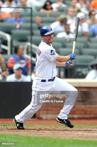 Jeff Francoeur of the New York Mets bats against the Colorado Rockies at Citi Field on July 30, 2009 in New York, New York.