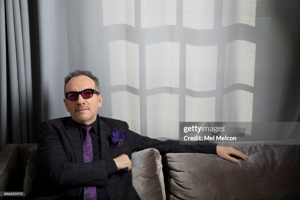 Singer and songwriter Elvis Costello is photographed for Los Angeles