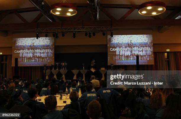 General view during FC Internazionale Youth Teams Christmas Party on December 20, 2017 in near Milan, Italy.