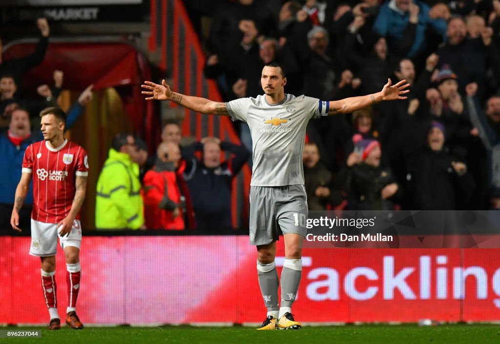 Bristol City v Manchester United - Carabao Cup Quarter-Final