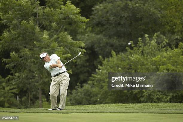 Joey Sindelar in action from No 7 fairway during Saturday play at Crooked Stick GC. Carmel, IN 8/1/2009 CREDIT: Mike Ehrmann