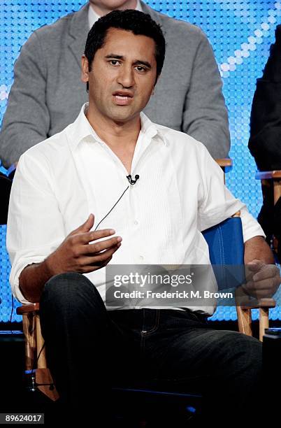 Actor Cliff Curtis of the television show "Trauma" speaks during the NBC Network portion of the 2009 Summer Television Critics Association Press Tour...