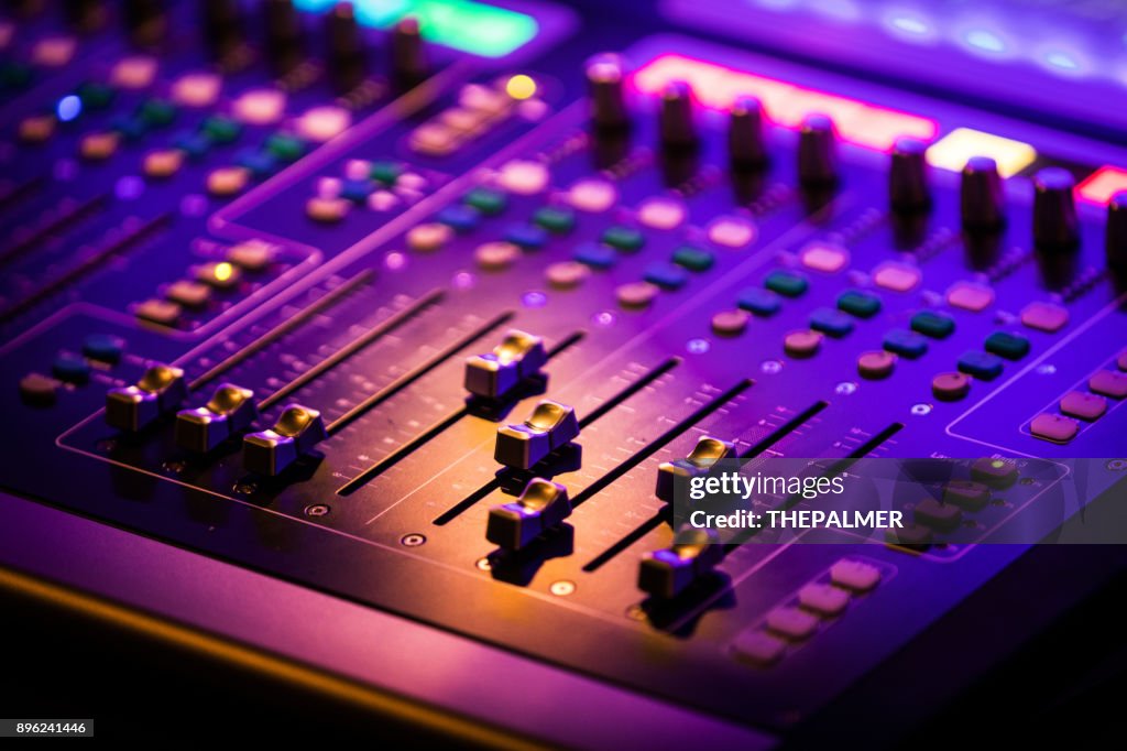 Digital sound mixing console