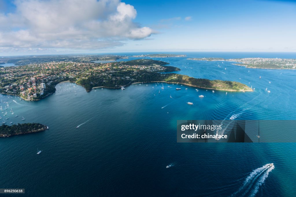 Aerial view of Sydney