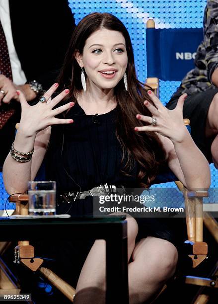 Actress Michelle Trachtenberg of the television show "Mercy" attends the NBC Network portion of the 2009 Summer Television Critics Association Press...