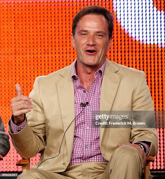 Actor Tim DeKay of the television show "White Collar" speaks during the NBC Universal Network portion of the 2009 Summer Television Critics...