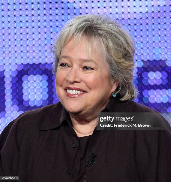 Actress Kathy Bates of the television show "Alice" speaks during the NBC Universal Network portion of the 2009 Summer Television Critics Association...