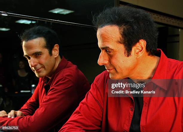 Magician David Copperfield poses for a photo after holding a photo call to launch his first Australian show in 10 years and associated national tour,...