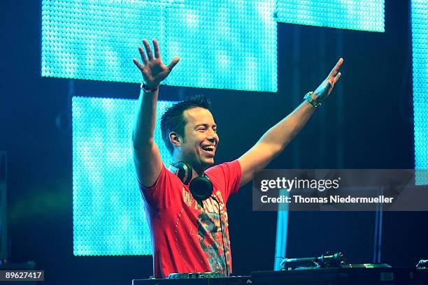 Sander van Doorn performs at the 'Nature One' massive rave, held at the former U.S rocket base Pydna. On August 01, 2009 in Kastellaun, Germany.