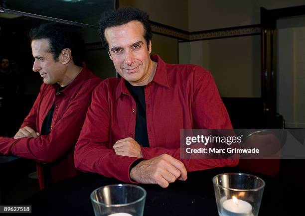 David Copperfield poses at a photo call to celebrate his first Australian show in 10 years and to discuss his first Australian show in a national...