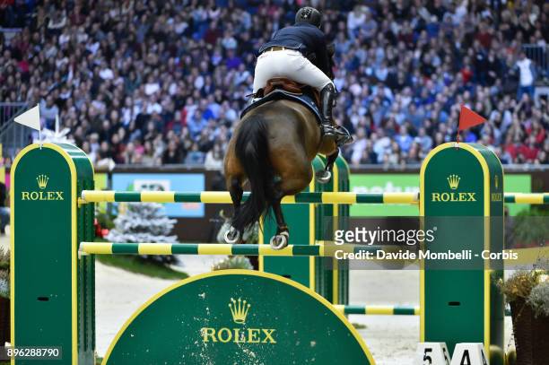 Peder FREDRICSON of Sweden, riding H&M Christian, during 17th Rolex IJRC Top 10 Final. International Jumping Competition 1m 60 two rounds, 1st and...